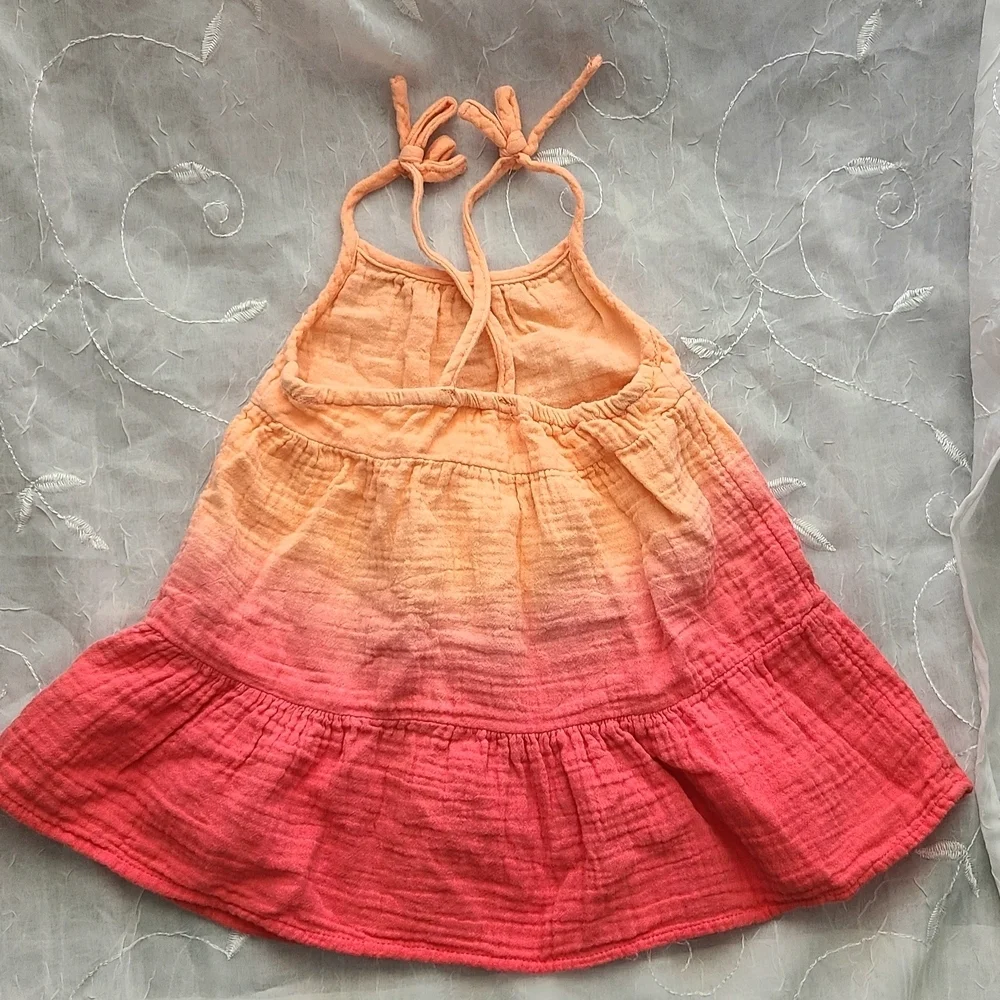 Cat & Jack Ombre Pink and Orange Sundress 12M